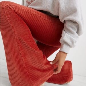 Aerie Burnt Orange Corduroy Pants